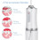 Oral Irrigator Kannettava Water Flosser, USB, VALKOINEN 4