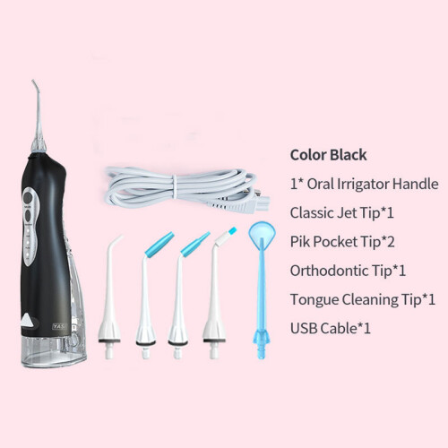 Sähköinen suuhuuhtelulaite Dental Water Flosser, musta