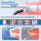 Water Dental Flosser Pick, 300ML IPX7,D52 White Set 4