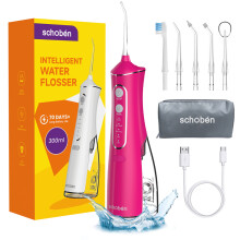 Kannettava Oral Irrigator USB ladattava vesi, L8 new-rouse punainen