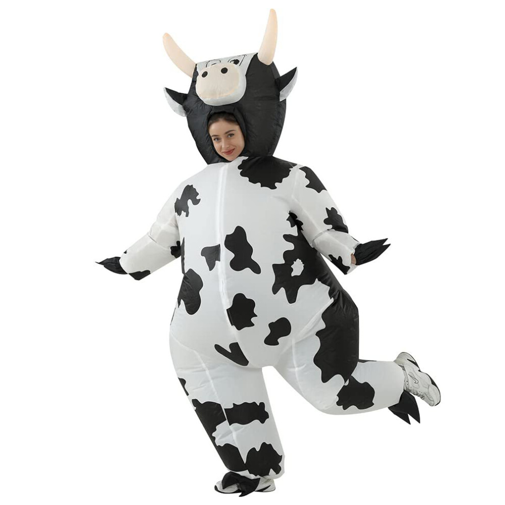 (dairy cow, aldult) Halloween party cosplay fun funny cow inflatable suit stage performance walking doll inflatable props-image-OPC-PJP9KNT-NEW