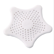 Viisipisteinen tähtisuodatin, helposti puhdistettava tukkeutumaton pesuallasjätteen suodatin, punainen,