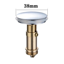 Messinkinen kylpyammeen tulpan vaihtoaltaan ponnahdustulppa, 66 mm