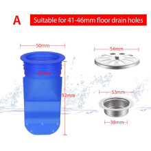 Control Silicone Anti-odor Stainless Steel Cover Floor Drain Core, D sininen
