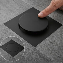 Up Foot Floor Drain Messinki kromi hajua estävät kylpyviemärit, vaaleansininen