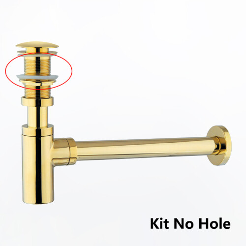 Allas Pop Up Drain Gold Messinki Pullo Trap Kylpyhuone,01