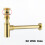 Allas Pop Up Drain Gold Messinki Pullo Trap Kylpyhuone,02 1