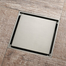 Viemäri 10 cm * 10 cm suihkukaivo 304 SUS Brushed Gold, antiikkipronssi