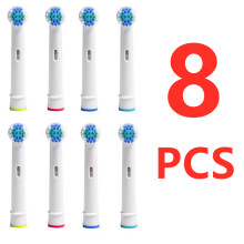 (8 kpl) Valkaiseva sähköhammasharjan vaihtoharjan päiden täyttö Oral B -hammasharjaspäille 8 kpl ham