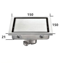 Viemärit 15*15 304 Ruostumaton teräs lattiakaivo,9
