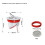 Floor Drain Core Universal Deodorantti viemäritiiviste Vuoto ABS, musta 1
