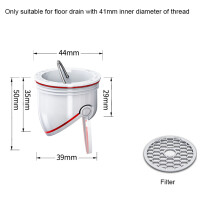 Floor Drain Core Universal Deodorantti viemäritiiviste Vuoto ABS,E