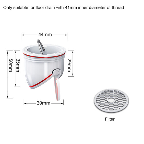 Floor Drain Core Universal Deodorantti viemäritiiviste Vuoto ABS,E