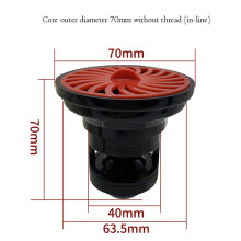Deodoranttilattian tyhjennysydin, 76/70 mm kaliiperi hajua estävä kylpyhuonesuihkuPieni 9 cm,