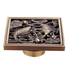Euro Floor Drains Antique Messinki Suihkulattia Viemäröinti Kylpyhuone, 10x10cm