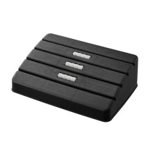 Desk Roller Footrest with Massage Feature, Adjustable Office Foot Rest Stool for Home and Office Use