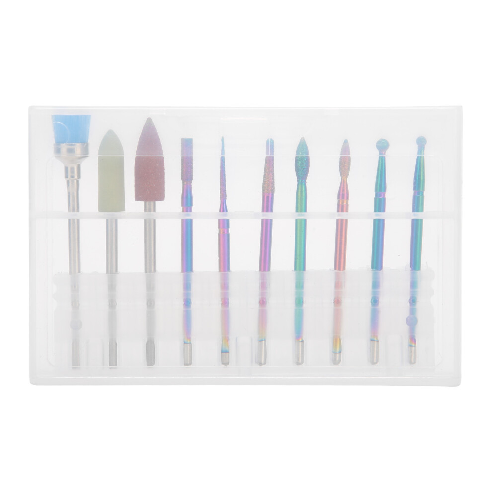 10pcs Tungsten Steel Nail Polishing Grinding Head