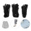 3 Bags 0.6cm 10m/32.8ft Flat Elastic Rope Cord 3