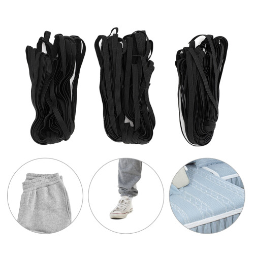 3 Bags 0.6cm 10m/32.8ft Flat Elastic Rope Cord 2