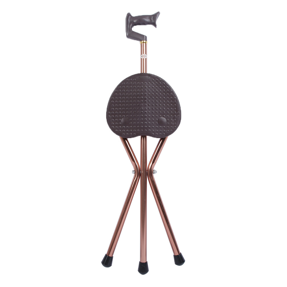 Three Legged Elderly NonâSlip Cane Stool Folding
