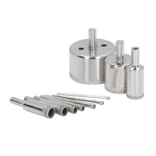10 Stück Diamant-Schleifbohrer 3‑50mm Bohrkronen Glas Arbeitssparende Bohrhilfe Bohrerschärfer