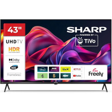 Sharp 43,inch 4K Ultra HD Frameless Smart TV,Powered by TiVo, Dolby Vision HDR, Dolby Atmos, AV1, HDMI 2.1 (eARC), Freely