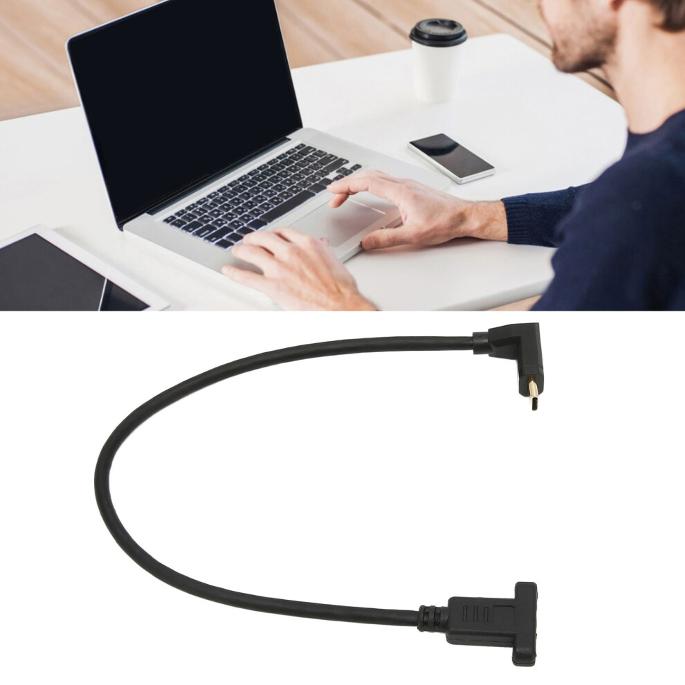 Typec Male To Female Extension Cable Usb3.1 10Gbps Fast Adapter With Mount Hole 8451342538843