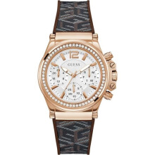 Reloj - Guess - Charisma GW0621L5 - Cuarzo - Acero inoxidable - Pulsera de silicona marrón