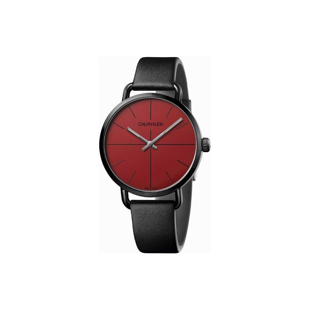 Reloj - Calvin Klein - Even K7B214CP - Acero Inoxidable - Cuero Negro - Resistente Al Agua 3 Atm-image