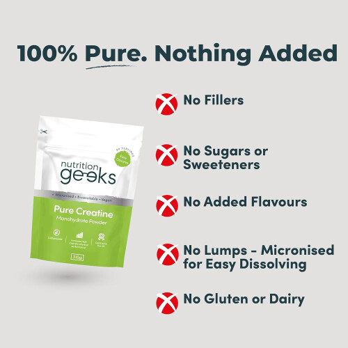 Pure Creatine Monohydrate Powder 315g Unflavoured Micronised 1