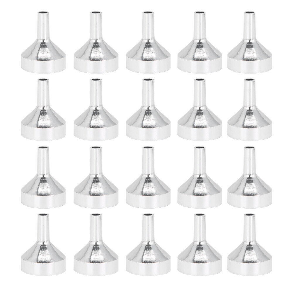 20PCS Aluminum Funnel Cosmetics Perfume Funnel