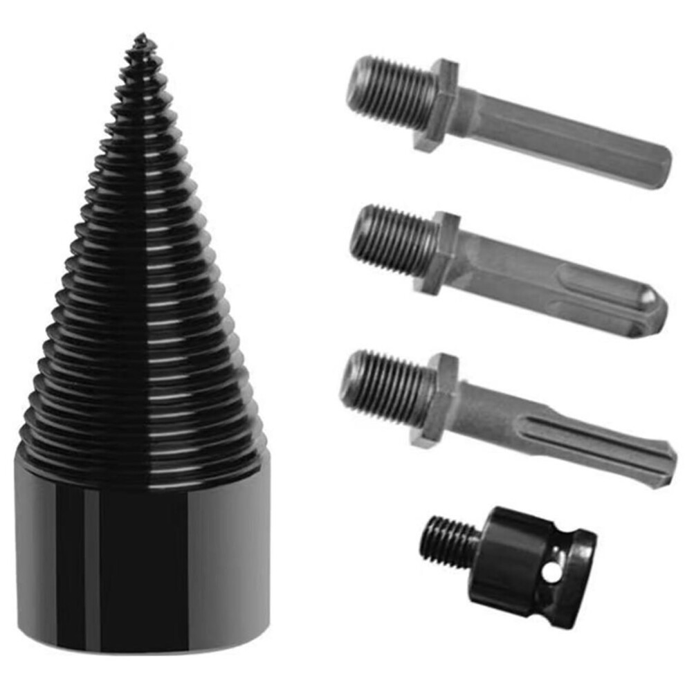 Wood Drill Bit Firewood Splitter 32Mm 42Mm 50Mm Round Hex Square Shank Wood Splitting Cone Reamer Drill Bit 6493810719301