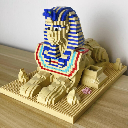 Sphinx Model Building Kit – Micro Mini Bricks Blocks Toy for Ancient Egyptian History, Compatible with Creative Play 1