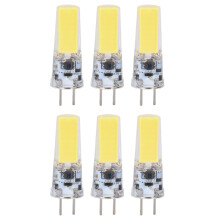 6 Stück GY6.35 Glühbirne 5W COB Leuchtmittel 500lm Silikon-Deckenleuchte für Wohnzimmer Kaltweiß