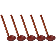 5 Stück Holzlöffel, robustes Griffdesign, handpoliert und glatter, leichter japanischer Schildpatt-Löffel für Restaurants, Geschenke, nicht