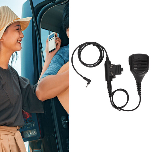 7.1mm micrófono de hombro 50mW/2W negro para 1S/2S