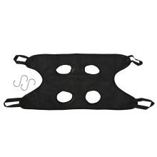 Amaca da toelettatura per animali domestici 99x56 cm tessuto a rete nero