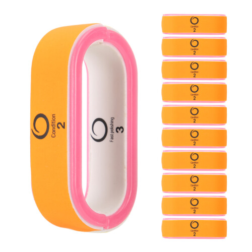 10pcs O Shape Nail File Buffer Polishing Block 1