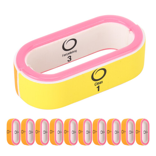 10pcs O Shape Nail File Buffer Polishing Block 2