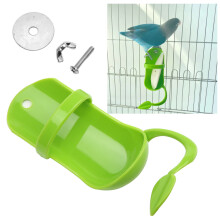 Vogel-Fütterungsschale, Sicherer tragbarer Vogelfutter-Behälter mit Cuttlebone-Halter, Schraub- und Waschersystem für Vögel, Papageien