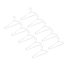10 Stück Kleiderbügel aus Edelstahl, strapazierfähig, rutschhemmend, platzsparend, für Mäntel und Wäsche trocknen