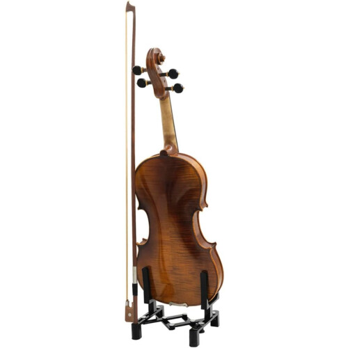 Stretchable Violin Stand Fiddle Floor Holder Foldable Display Rack for Violinists Durable Adjustable Height Design 2