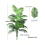 (120cm 24leaves) Tall Artificial Palm Tree with Monstera Leaves 2