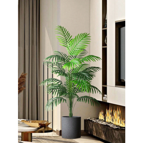 (120cm 24leaves) Tall Artificial Palm Tree with Monstera Leaves 2