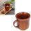 Taza de madera 300ml Cal 9cm x H9cm Color natural 1