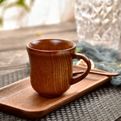 Taza de madera 300ml Cal 9cm x H9cm Color natural 2