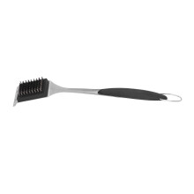 Spazzola per griglia con raschietto 314g 80x420mm Argento