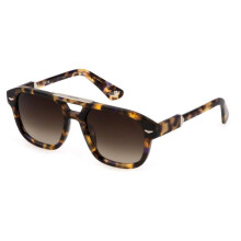 Police MONUMENT 1 SPLL19 Sunglasses 55/20/145 LIGHT HAVANA/BROWN SHADED unisex acetate MONUMENT 1 SPLL19