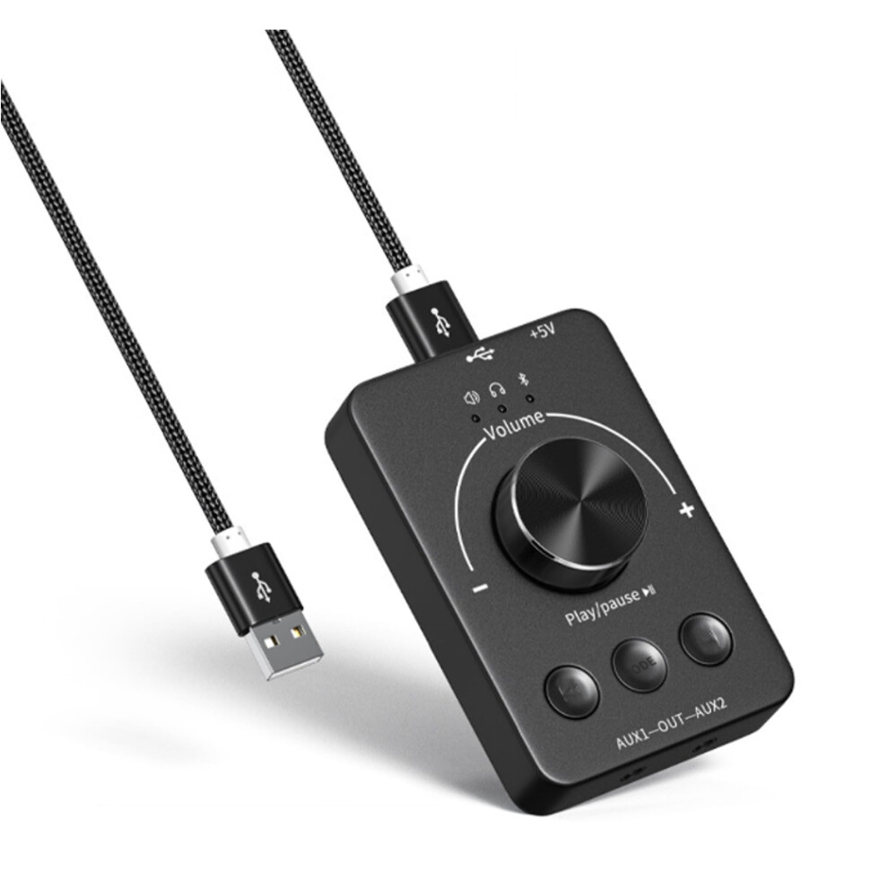Computer Volume Controller With Bluetooth, External Usb Volume Knob For Windows And Mac, One-Click Mute, Black 6493810719707
