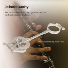 Lyra per clarinetto da marcia resistente clip per spartito portatile morsetto in ferro